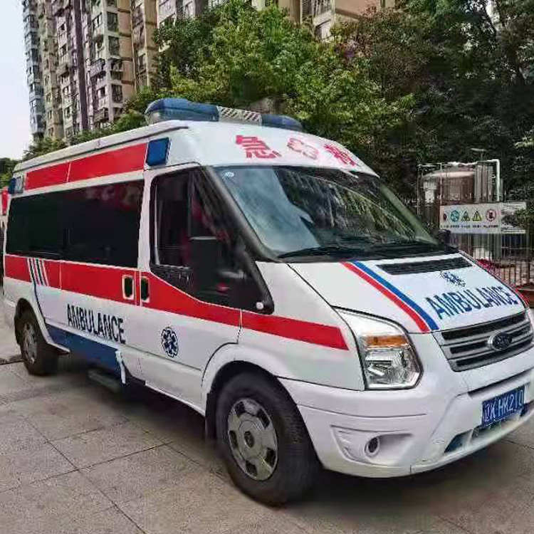 莒县长途救护车护送病人返乡